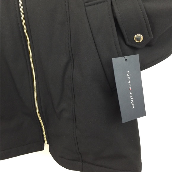 Tommy Hilfiger Black Jacket Coat Detachable Hood - Picture 3 of 8